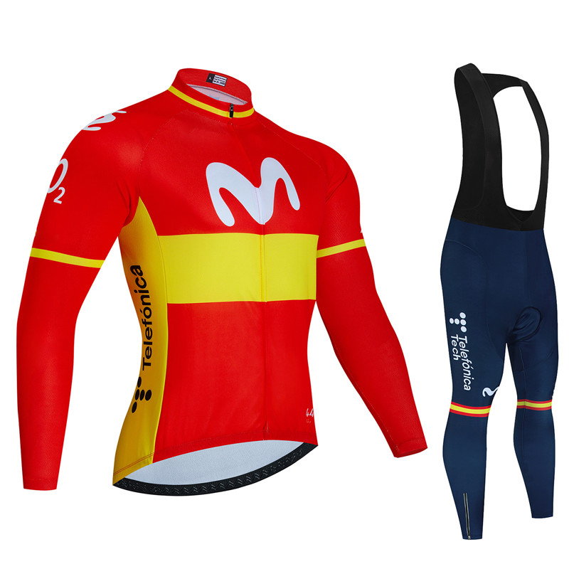 Cycling Gear Brands - Espagne Movistar automne à manches longues