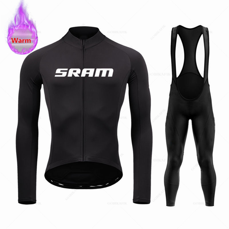 Cycling Bib Shorts - Sram Team hiver à manches longues