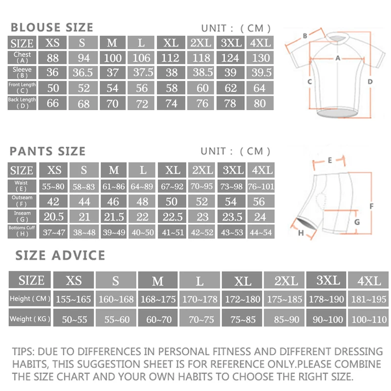 Ensembles de maillots de cycli - Cycling Bib Shorts avis et prix